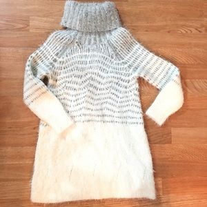 Anthropologie Sleeping on Snow Cowl neck sweater S